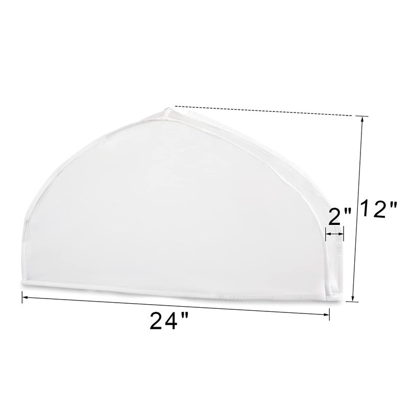 Zilink Shoulder Covers for Clothes (Set of 15) Breathable Garment Dust Covers Protectors with 2" Gusset for Suit, Coats, Jackets, Dress Closet Storage - Image 2